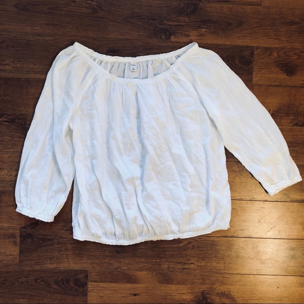 White Pineapple Blouse🍍